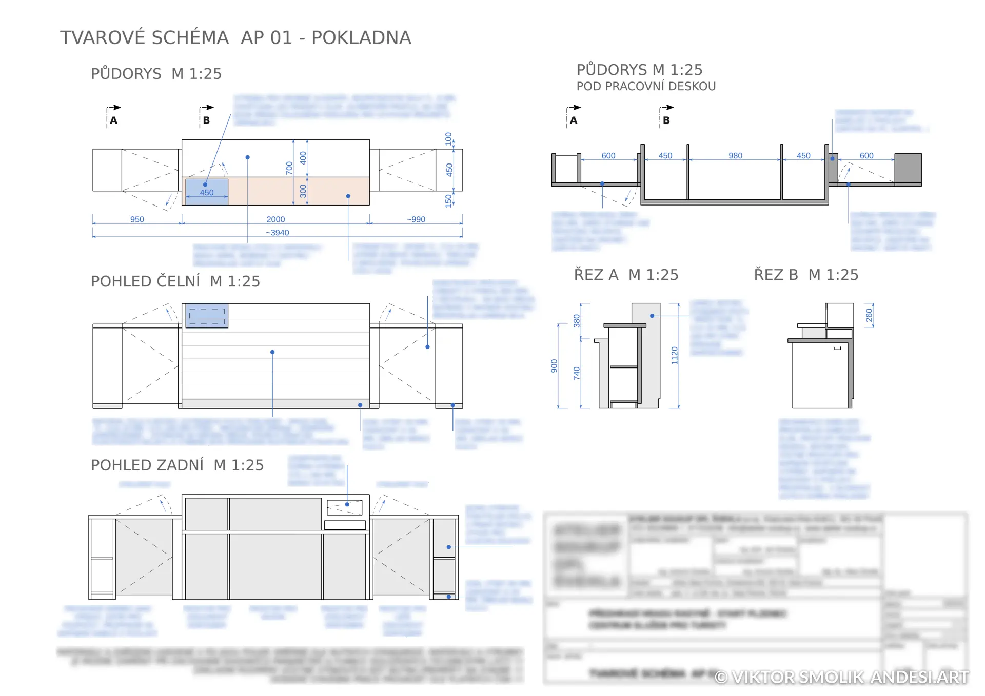 Reception Desk Blueprints
